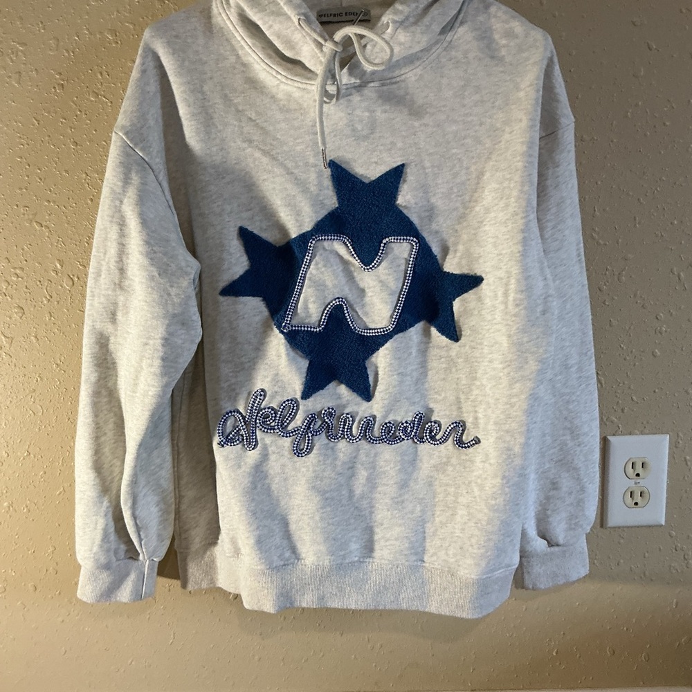 Aelfric Eden Gray and Blue Star Sweater